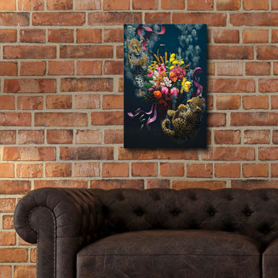 Epic Art 'Diving Leopard Cubs'  by Heather Gauthier Art Acrylic Glass Wall Art, 16" x 24"