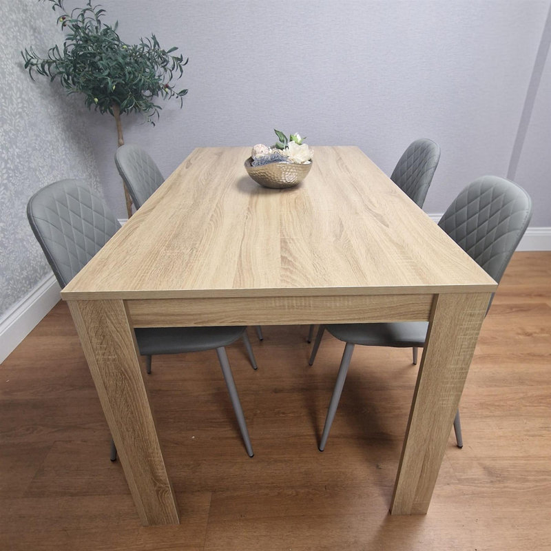 Liya 4 - Person Dining Set, Grey