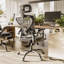 Ergonomic Adjustable Mesh Office Desk Chair - Headrest, Armrest & Lumbar Support-119897716-119897713