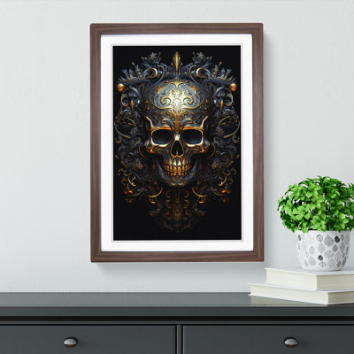 Skull Informel - Framed Print