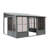 Florence Wall-Mounted Solarium with Metal Roof-63415567-91327403