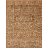 Artisan Wool & Silk One-of-a-Kind 9' X 12' Hand Knotted Area Rug
