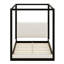 Lit plateforme à baldaquin pour chambre à coucher, tête de lit tapissier-129598495-129598496