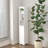 Tall Bathroom Storage Cabinet With Adjustable Shelves, Slim 1 Door Freestanding Design For Small Spaces, Anti-Tip And Open Compartments