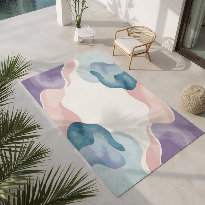 Dewy Glow Indoor And Outdoor Area Rug, Rectangle 5' x 7'