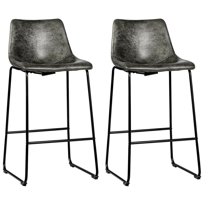 Counter Stool with Metal Frame