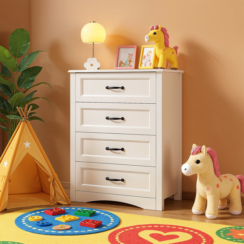Commode haute à 6 tiroirs Masad avec rangement pour chambre à coucher ou entrée