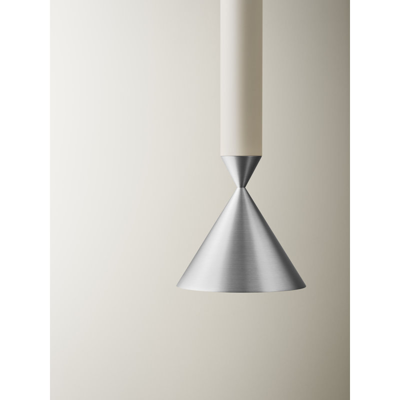 Apollo, 151" H x 4.92" W x 4.92" D, Turtledove/Aluminium