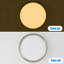 Plafonnier encastré rond moderne à DEL, plafonnier blanc chaud 3000 K, finition nickel brossé, intensité variable 10 à 100%, luminaire mince de 11/13 po pour les espaces intérieurs-55048187