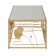 Lilliann Gold Finish Peony And Ginkgo Coffee And End Table Set With Mirror Top
