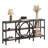 66"Console Table Industrial  Long Sofa Table-1270514724