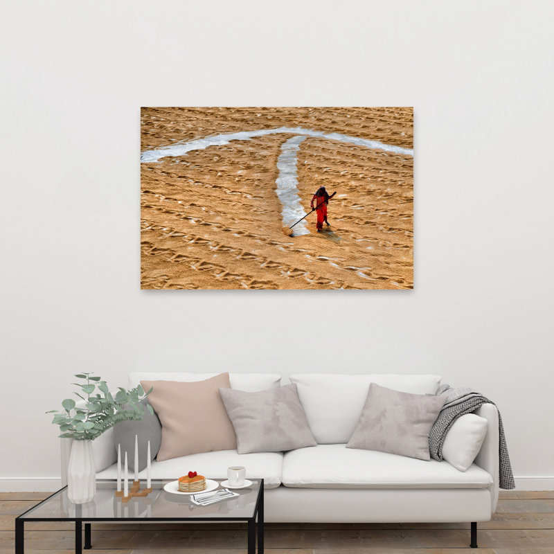 Reproduction d'art contemporain abstrait au soleil, H 40 po x l 60 po
