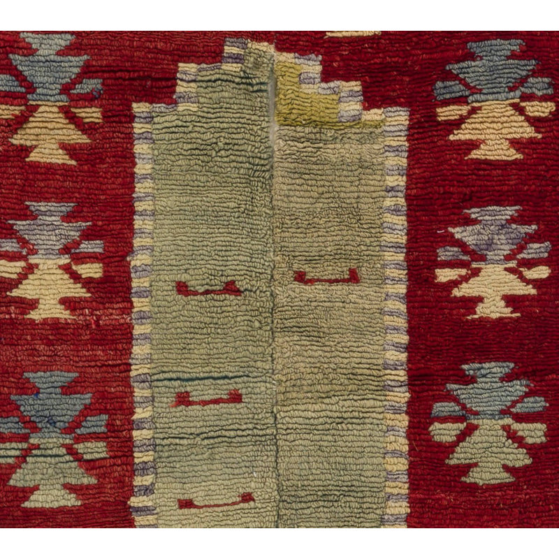 Tapis unique noué à la main vintage Tulu de Turquie centrale