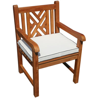 Zion Outdoor Teak Dining Armchair