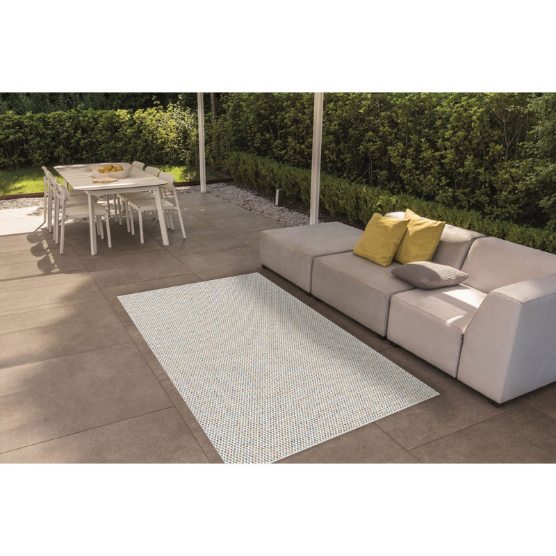 Tapis d'intérieur / extérieur à motif géométrique Payne Collection, 7 pi 10 po x 10 pi