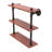 Bayer 3 Piece Walnut Industrial Pipe Shelves-476662583-444678439