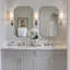 Miroir de salle de bain Modern Cadre en acier inoxydable-856112435-856112434