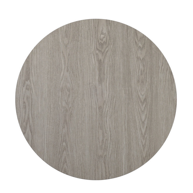 Plateau de table avec plateau en stratifié réversible, Rond de 36 po, Gris / Blanc
