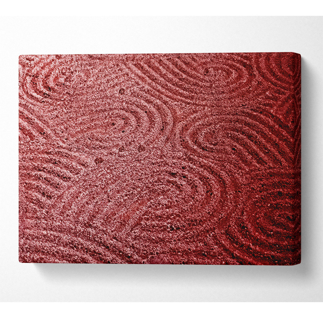 Red Sand Patterns - Kunstdrucke auf Leinwand - Wrapped Canvas