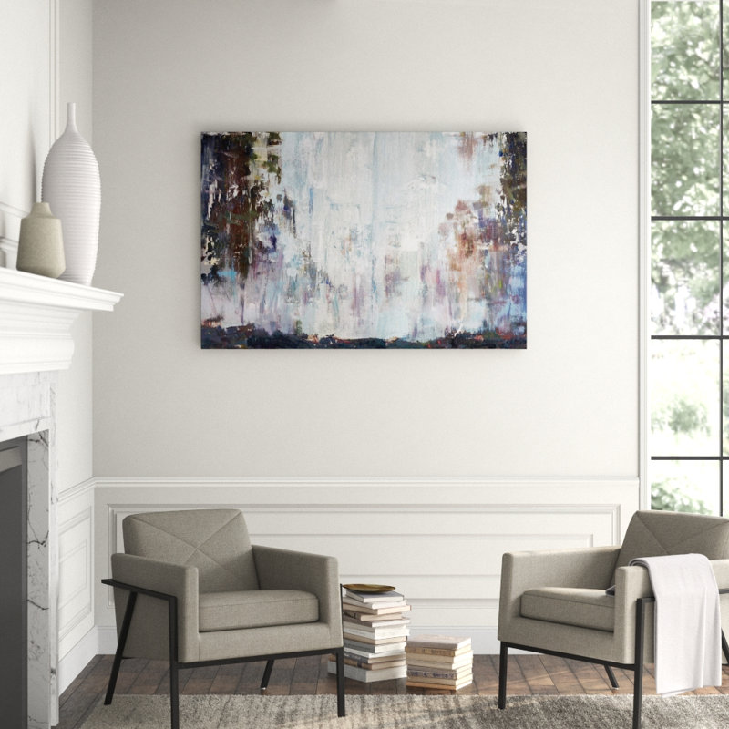 Mist - Artist Enhanced Canvas Print, White Framed Canvas, 40" H x 60" W x 1.5" D