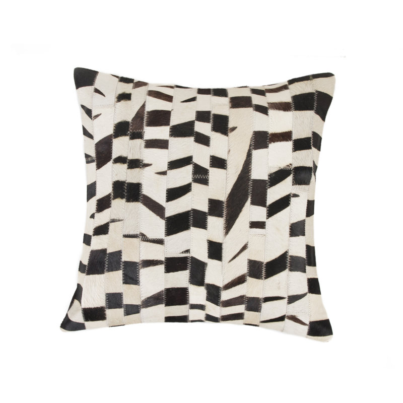 Tricolor Throw Pillow, Brown/Beige