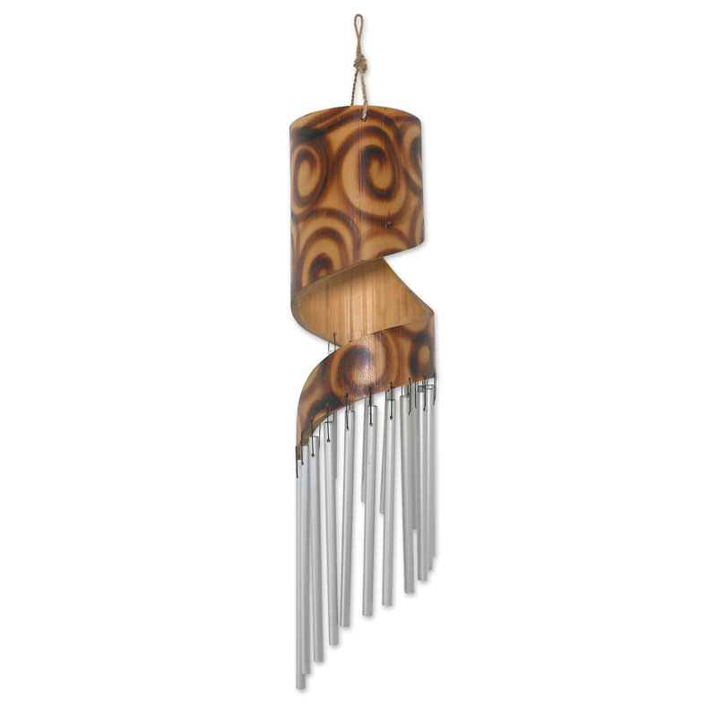 Eber Weather Resistant Bamboo Abstract Wind Chime
