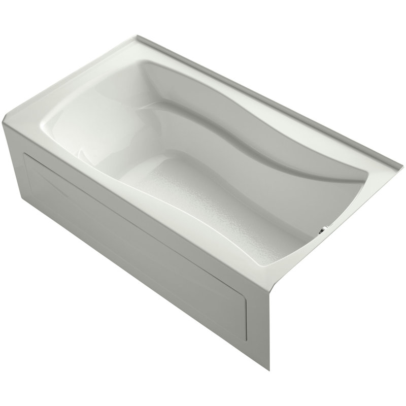 Mariposa 66" x 36" Alcove Soaking Bathtub, Amande, Droite