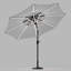 Aisyah 300cm Lighted Market Parasol-1232865080