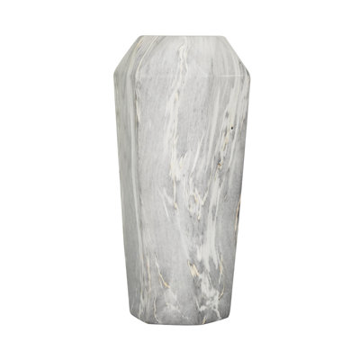Ceramic Faux Marble Decorative Vase