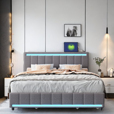 Chavella Upholstered Platform Storage Bed -  Brayden Studio®, 023A3D101AE546FBA91A32DB898B31A7