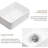 Rectangular Vessel Sink, 16"X12" Small Bowl Bathroom Vessel Sink, White Ceramic Lavatory Above Counter Art Basin Vanity Sink