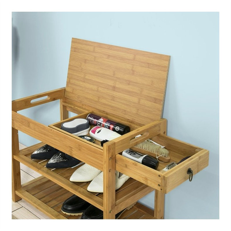 4 Pair Shoe Storage Bench