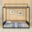 Metal Floor Bed With Slats-2139714472-2139714479