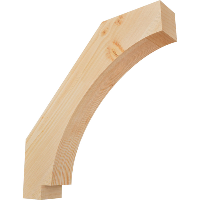 Attelle impériale du genou, Sapin de Douglas, Lisse, H 20 po x l 3,5 po x P 20 po