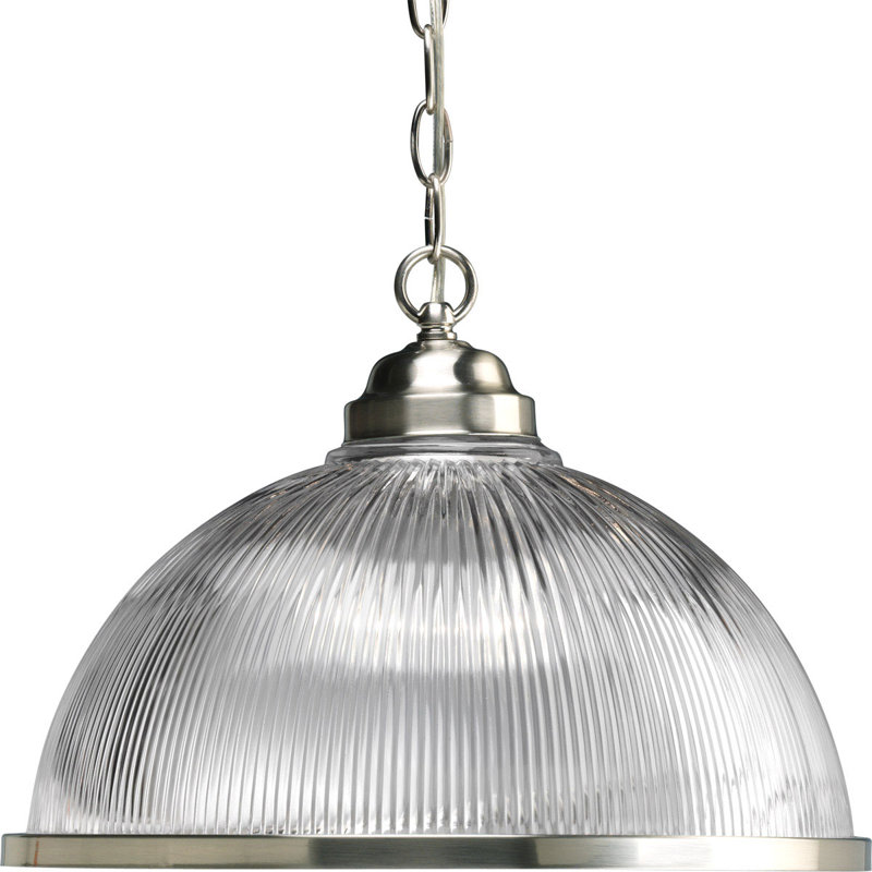 1 - Light Single Pendant, Regular, Brushed Nickel