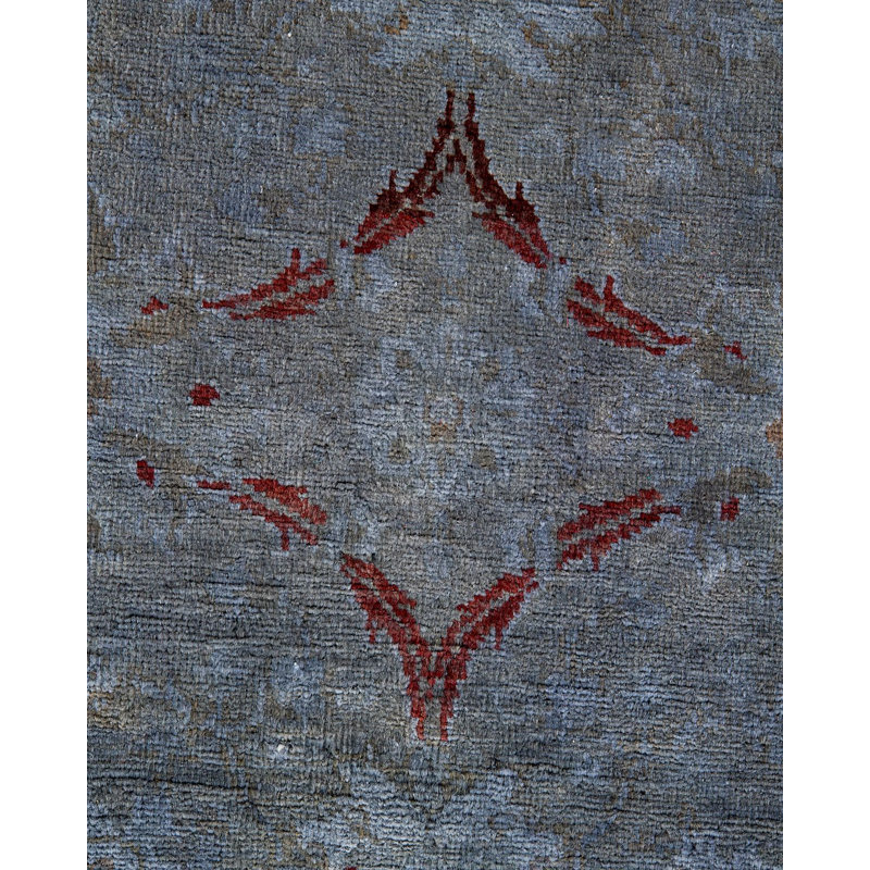 Tapis brun / gris nouvel âge unique 4 pi 1 po x 6 pi 1 po Crescencio
