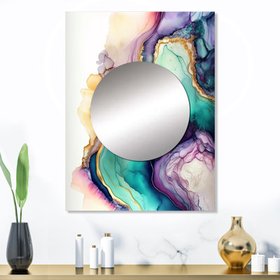 Marbre Splash II - miroir mural abstrait en marbre MTMIR59735