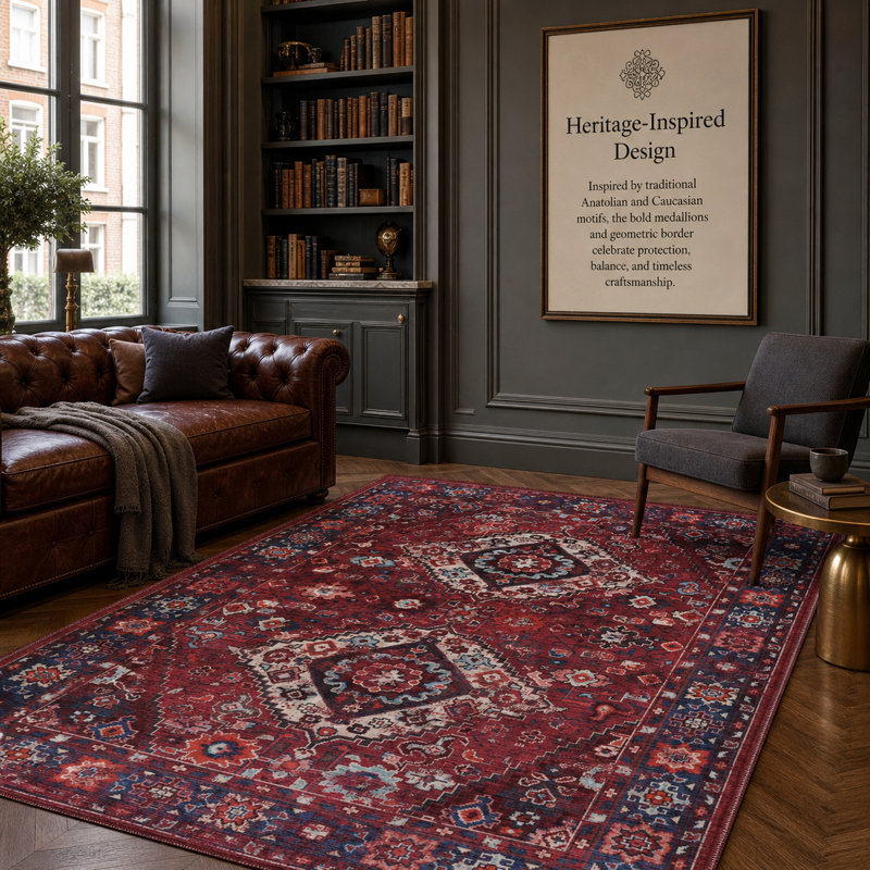 Vintage Look Cotton and Chenille Flatweave Area Rug, 100 x 300 cm