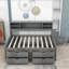 Full Wooden Daybed with 4 Drawers-98114154