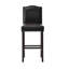 Paire en cuir reconstitué de 2 po avec finition noyer Pu H 43,73 po x l 18,03 po x P 21,73 po
