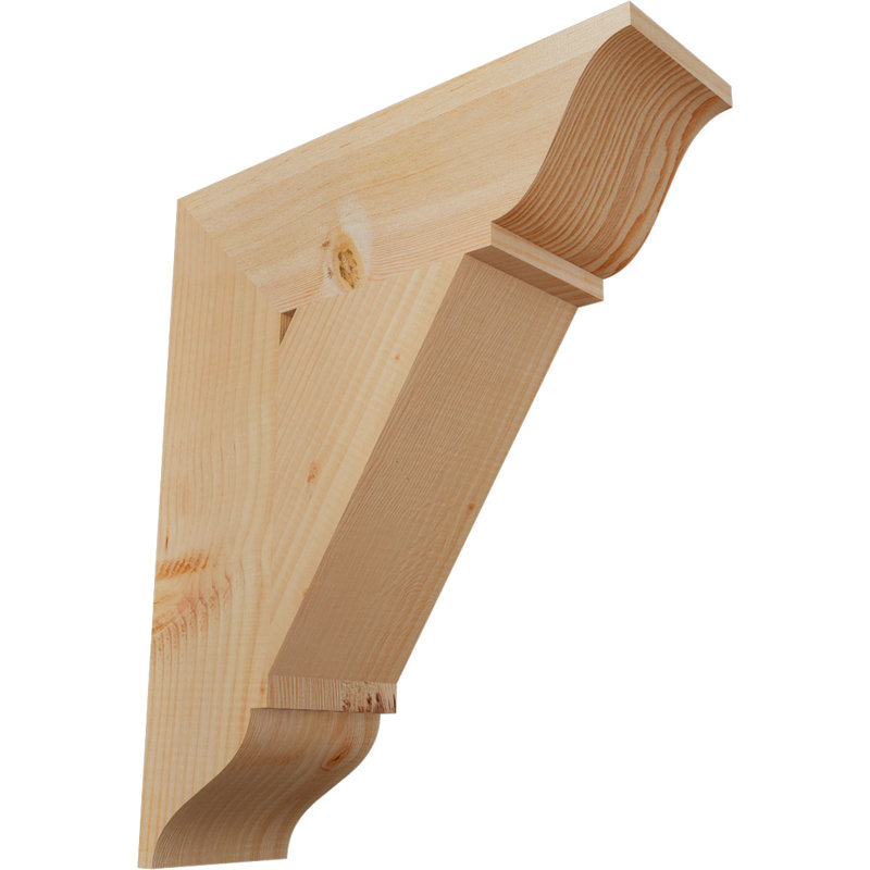 Support traditionnel, H 24 po x l 5,5 po x P 20 po, Douglas (lisse)