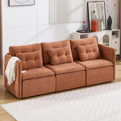 Canapé modulaire convertible moderne avec siège profond pour le salon