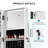 Modern Rotatable Jewellery Armoire With Full-Length Mirror And Secret Compartment