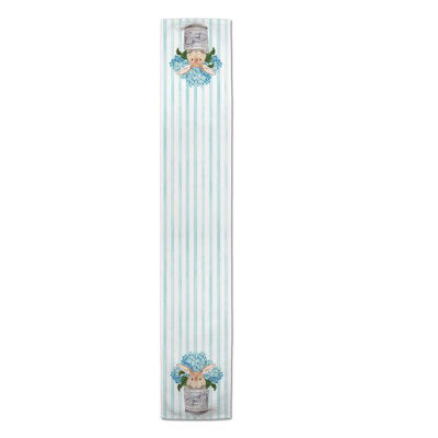 Lapierre Striped Easter Table Runner