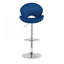 Ensemble de 2 tabourets de bar réglables avec dossier et repose-pieds, chaises de bar à hauteur de comptoir pour cuisine, pub-1928536859