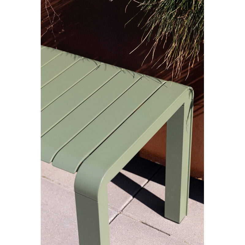 Banc de pique-nique en aluminium Vondel, Vert