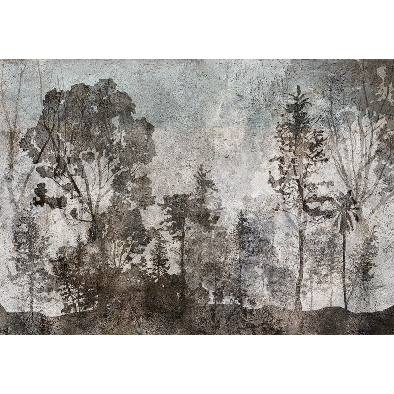 Murale botanique Peel & Stick - Symbiose avec la nature, L 100 po x l 135 po