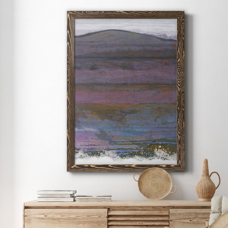 Majestic Mountains I - Peinture sur toile encadrée, Noyer, H 24 po x l 18 po x P 1,5 po