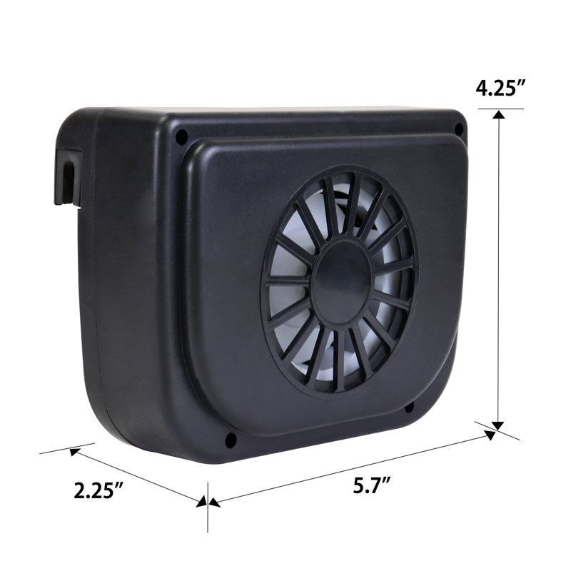 Koolatron Solar Fan Car Window Ventilation System, Hot Air Extractor