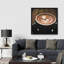 Impression artistique cappuccino sur toile